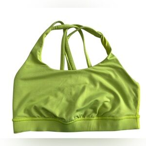 Lululemon Athletica neon Green Sports Bra